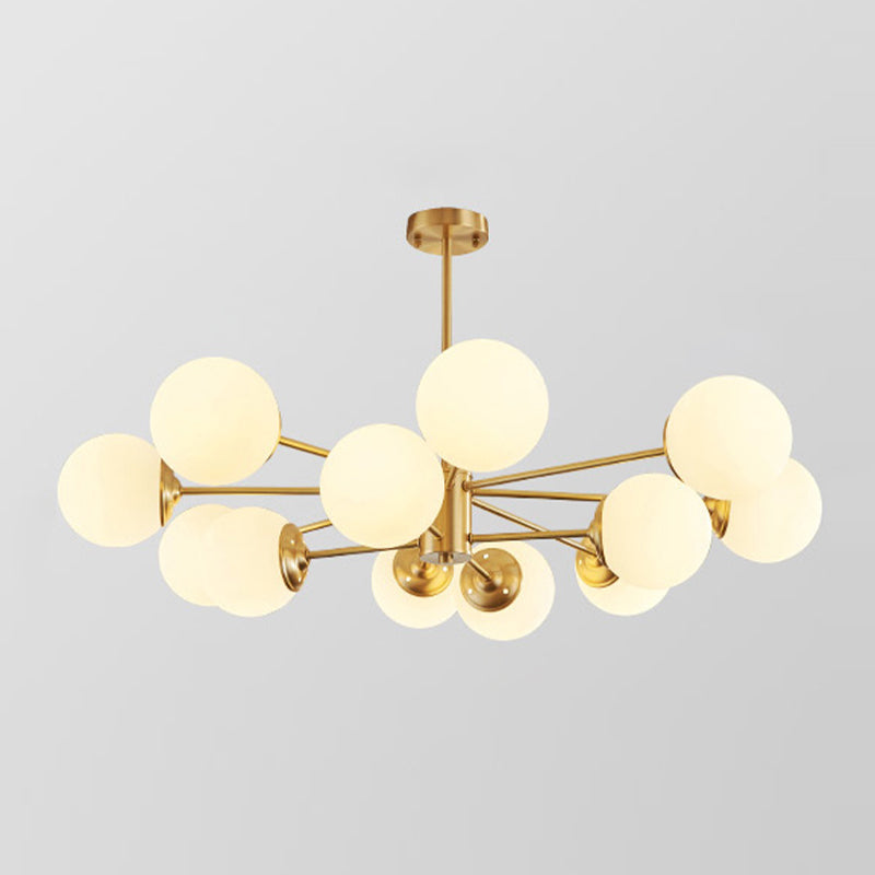 Metal Chandelier Light Fixtures Multi-Head Suspension Pendant Lamps for Living Room