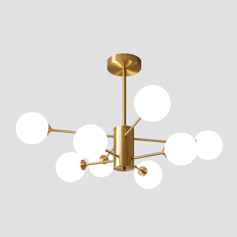 Metal Chandelier Light Fixtures Multi-Head Suspension Pendant Lamps for Living Room