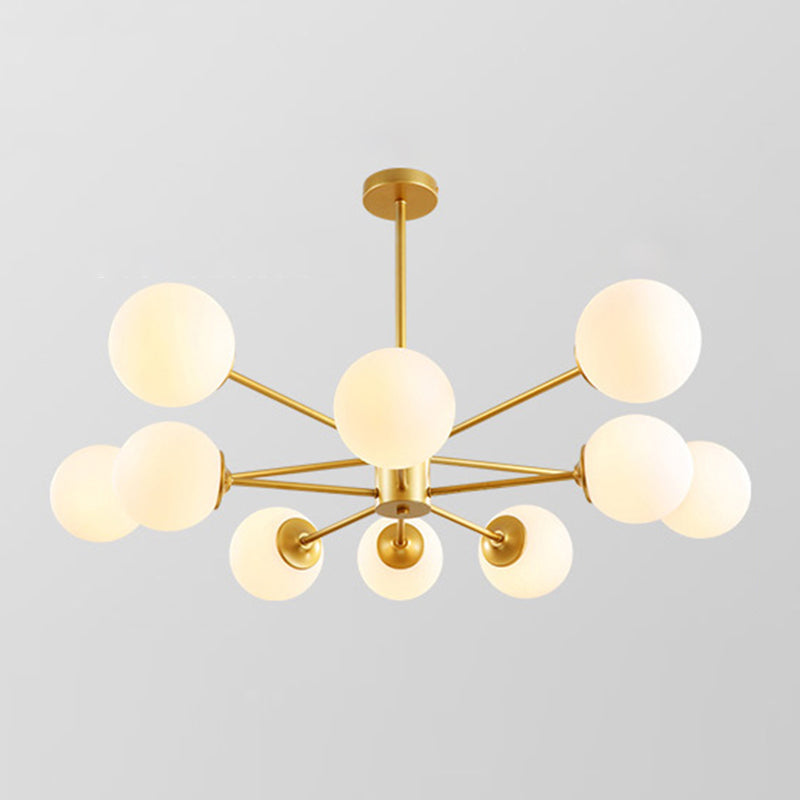 Metal Chandelier Light Fixtures Multi-Head Suspension Pendant Lamps for Living Room