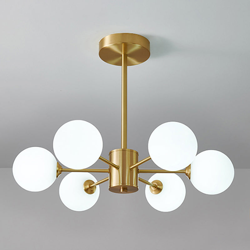 Metal Chandelier Light Fixtures Multi-Head Suspension Pendant Lamps for Living Room