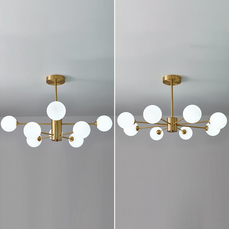 Metal Chandelier Light Fixtures Multi-Head Suspension Pendant Lamps for Living Room