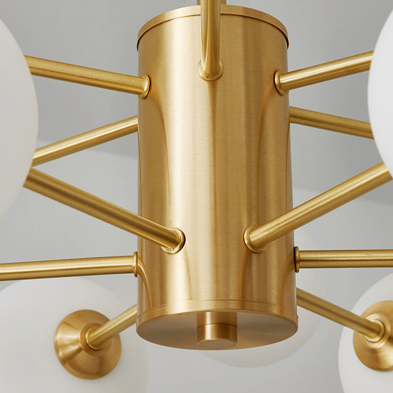 Metal Chandelier Light Fixtures Multi-Head Suspension Pendant Lamps for Living Room