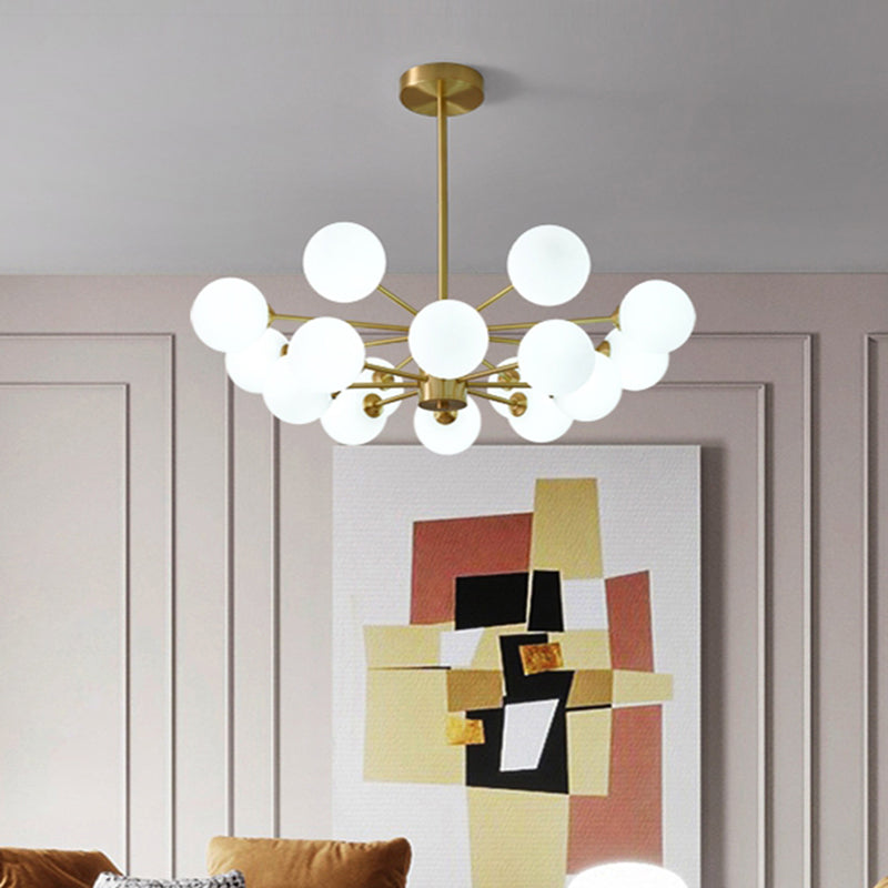 Metal Chandelier Light Fixtures Multi-Head Suspension Pendant Lamps for Living Room