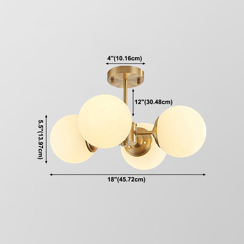 Metal Chandelier Light Fixtures Multi-Head Suspension Pendant Lamps for Living Room