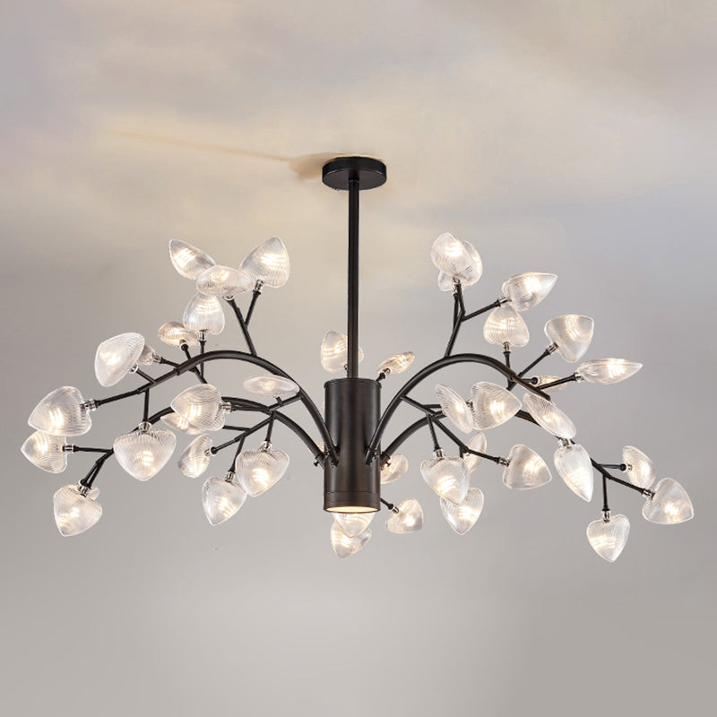 Forma di filiale in metallo lampadario moderno in stile moderno lampada appesa per negozio