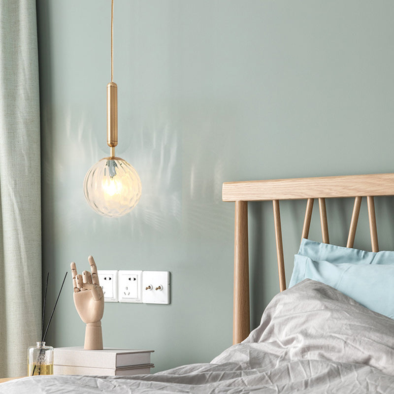 Modern Style LED Pendant Light Minimalism Glass Hanging Light for Dinning Room