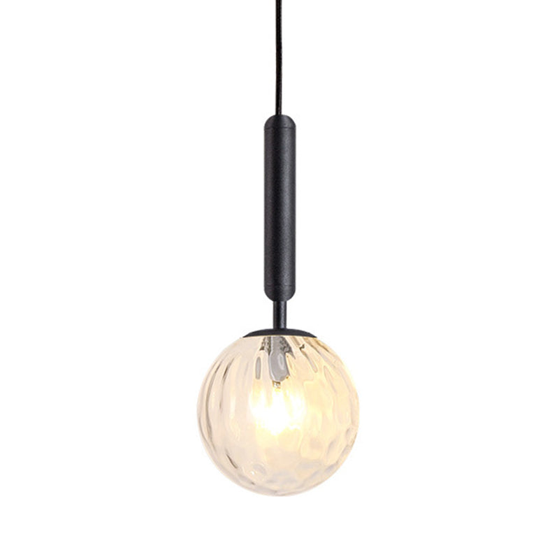 Modern Style LED Pendant Light Minimalism Glass Hanging Light for Dinning Room