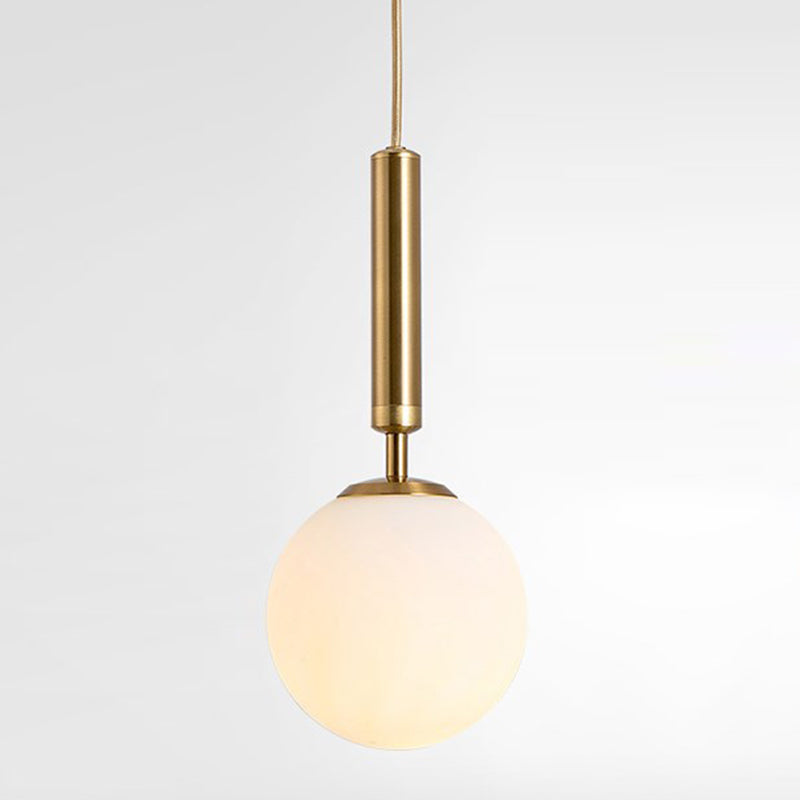 Pendre LED moderne Light Light Minimalisme Verre Hanging Light pour salle à manger