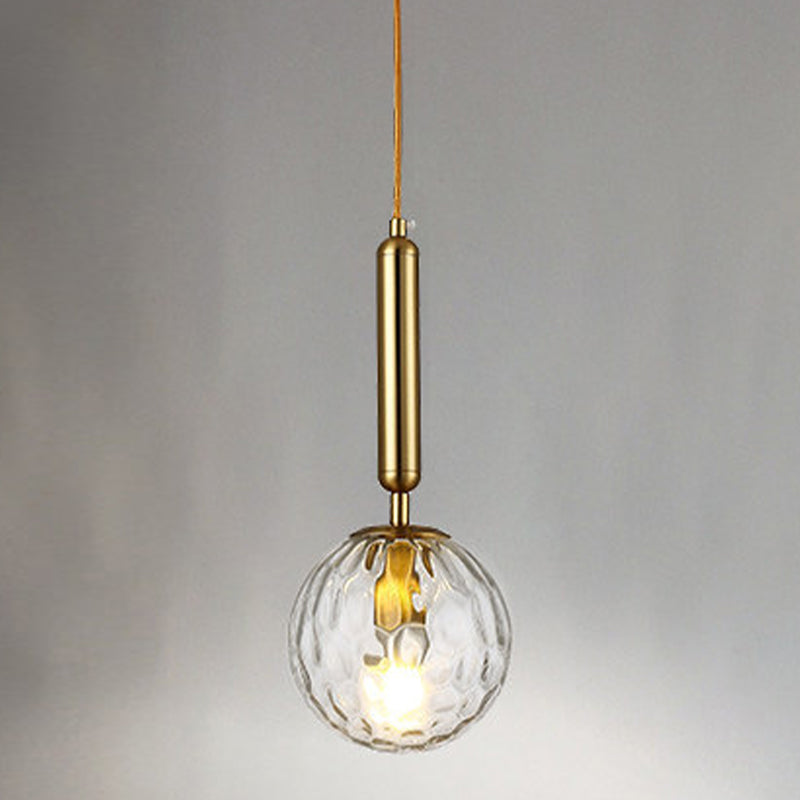 Modern Style LED Pendant Light Minimalism Glass Hanging Light for Dinning Room