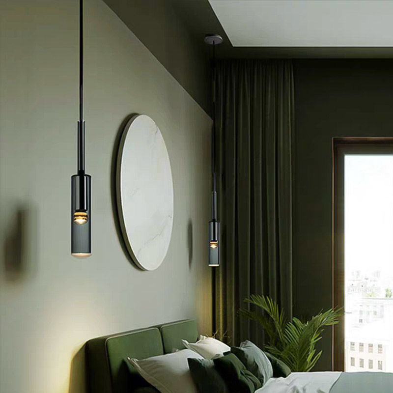 Cylinder Shade Hanging Light Modern Style Pendant Light pour le salon