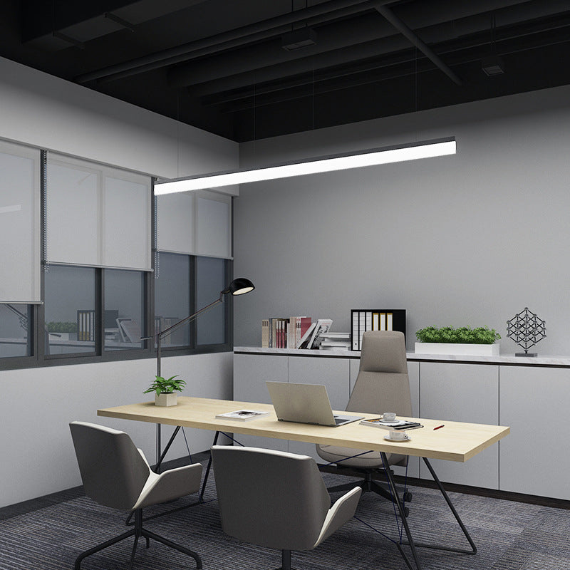 Modern Style Dining Chandelier Lamp Dining Room LED Rectangle Pendant Light Fixture