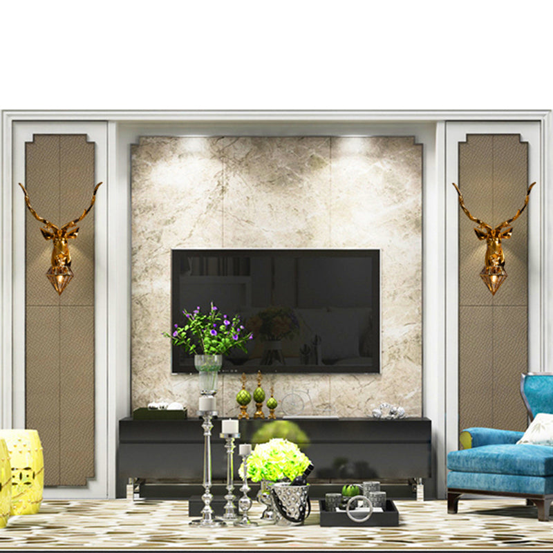 Postmodern Wall Sconce 1 Head Antler Wall Mounted Light Fixture for Living Room