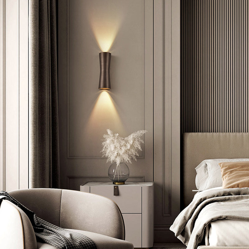 2 Light Metal Wall Sconce Postmodern Wall Mounted Light Fixture for Living Room