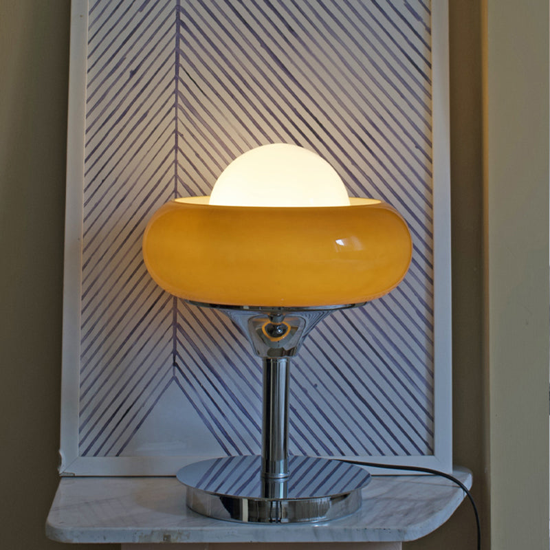 Lampada da tavolo moderna premurosa per gli occhi Minimalist Glass Night Stand Lampada per salotto