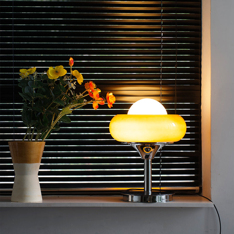 Lampada da tavolo moderna premurosa per gli occhi Minimalist Glass Night Stand Lampada per salotto