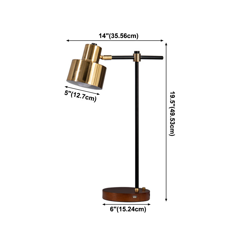 Modern Eye Caring Table Lamp Metallic Desk Light for Study Bedroom Sitting Room