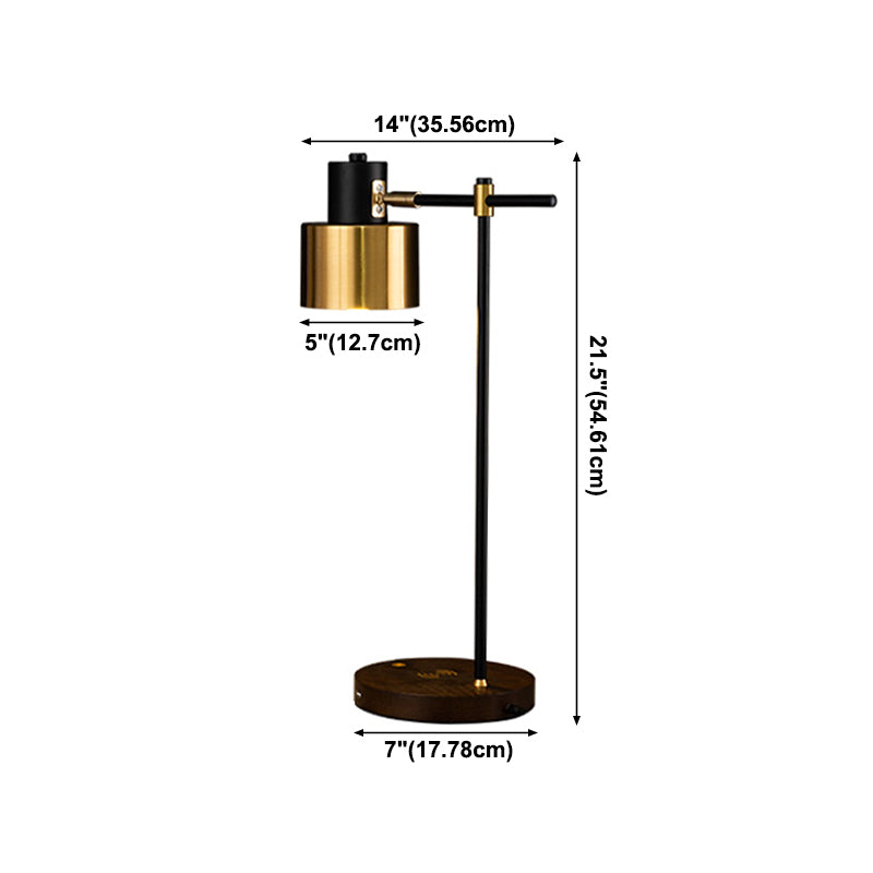 Modern Eye Caring Table Lamp Metallic Desk Light for Study Bedroom Sitting Room