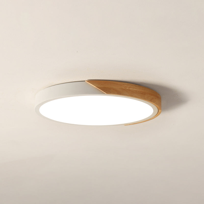 Modern Simple LED Ceiling Lamp Iron Geometry Shape Flush Mount for Dining Room