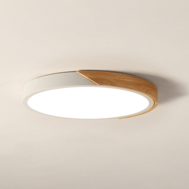 Modern Simple LED Ceiling Lamp Iron Geometry Shape Flush Mount for Dining Room