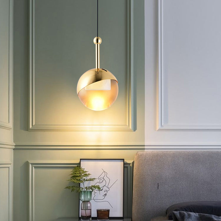 Aluminium Globe LED -Pendelleuchte in moderner Luxusstil Kristalllampe Kristalllampe