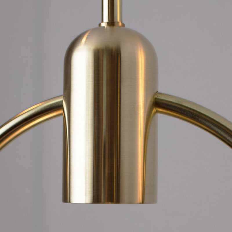 Bucket Shape Hanging Lighting Modern Style Glass 1 Light Pendant Lamp for Restaurant