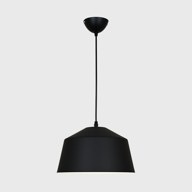 Bowl Shape Hanging Lighting Modern Macaron Style Metal 1 Pendre clair pour l'hôtel