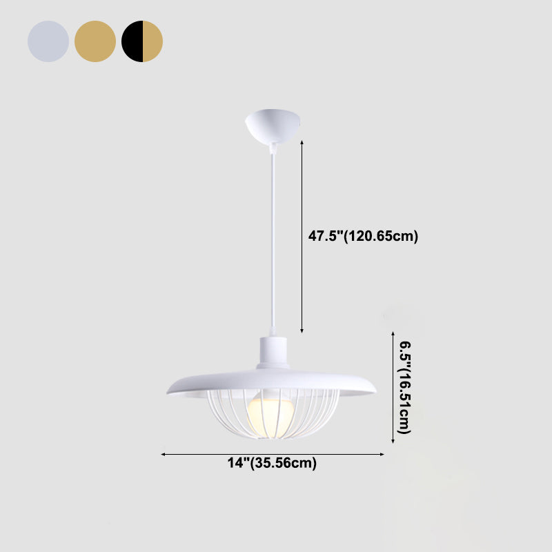 Topfabdeckform hängende Beleuchtung postmoderner Metall 1 Licht Anhängerlampe