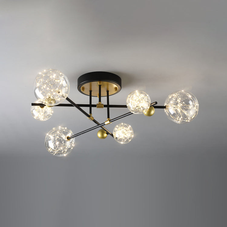 Multi-head Flush Mount Light Contemporary Style Flush Mount Light for Living Room
