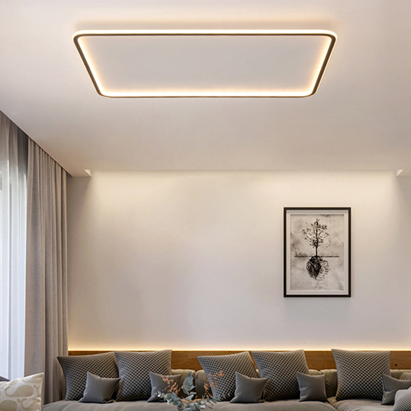 Line LED Flush Mount Light Acrylic Shade Simplicity Ceiling Light for Living Room