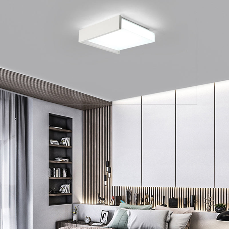 LED Flush Mount Lamp Acrylic Shade Modern Style Ceiling Lights for Bedroom