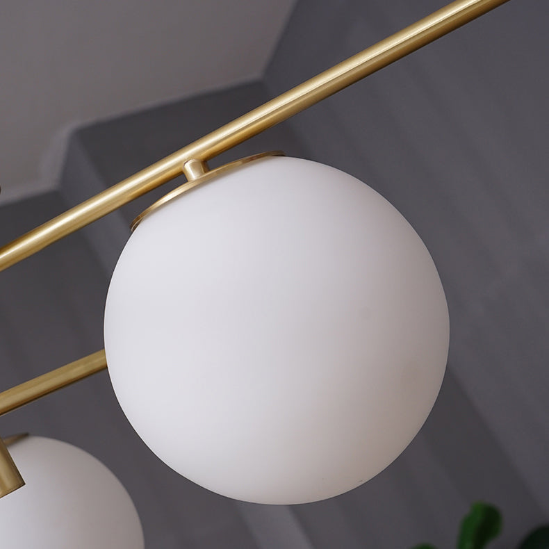 Glass Bubbles Ceiling Light Modern Style Semi Flush Mount Lamp for Bedroom