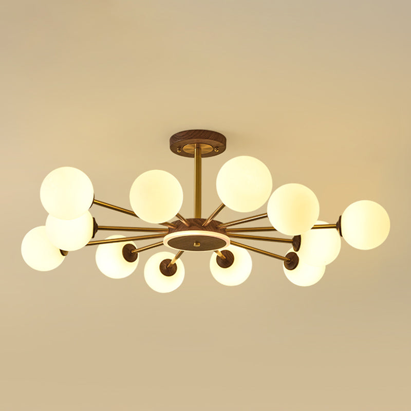 Modern Globe Chandelier Light Fixtures Multi-Head Suspension Pendant Lamps for Living Room