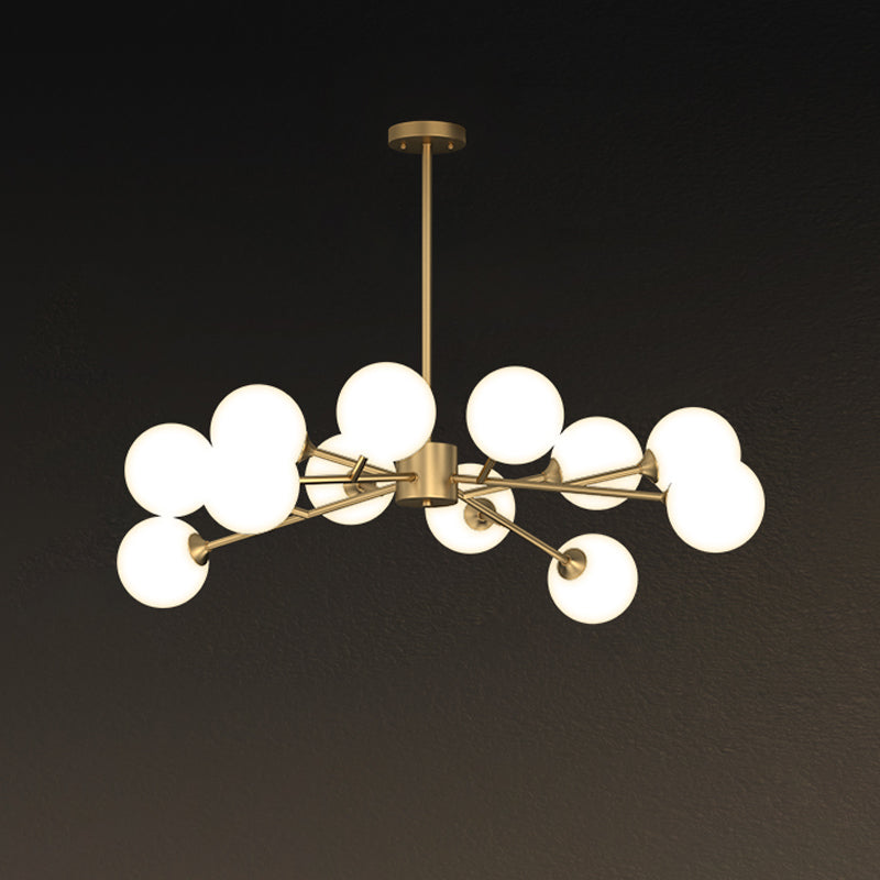Designer Style Globe Chandelier Light Fixtures Multi-Head Suspension Pendant Lamps for Living Room
