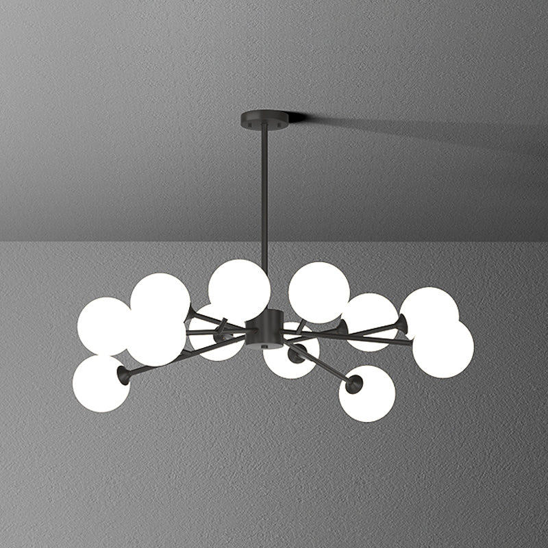 Designer Style Globe Chandelier Light Fixtures Multi-Head Suspension Pendant Lamps for Living Room