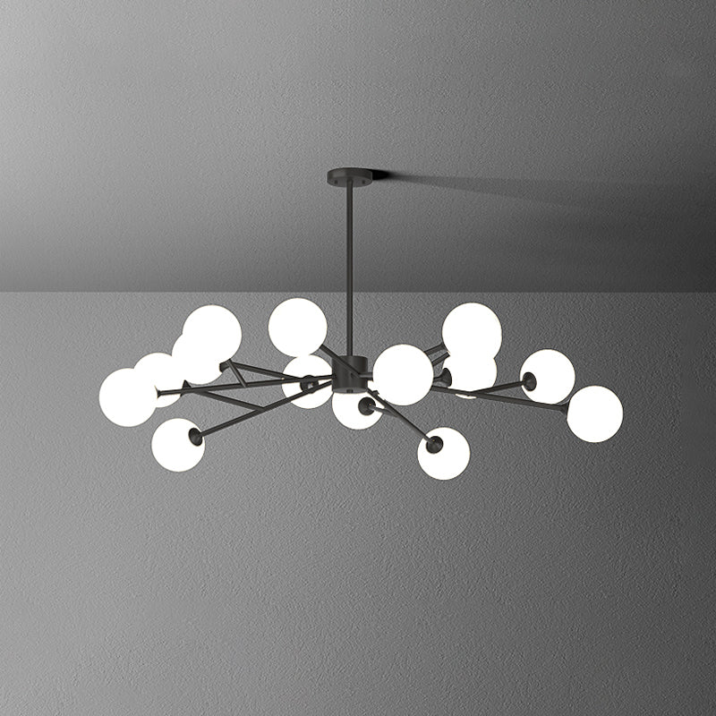 Designer Style Globe Chandelier Light Fixtures Multi-Head Suspension Pendant Lamps for Living Room