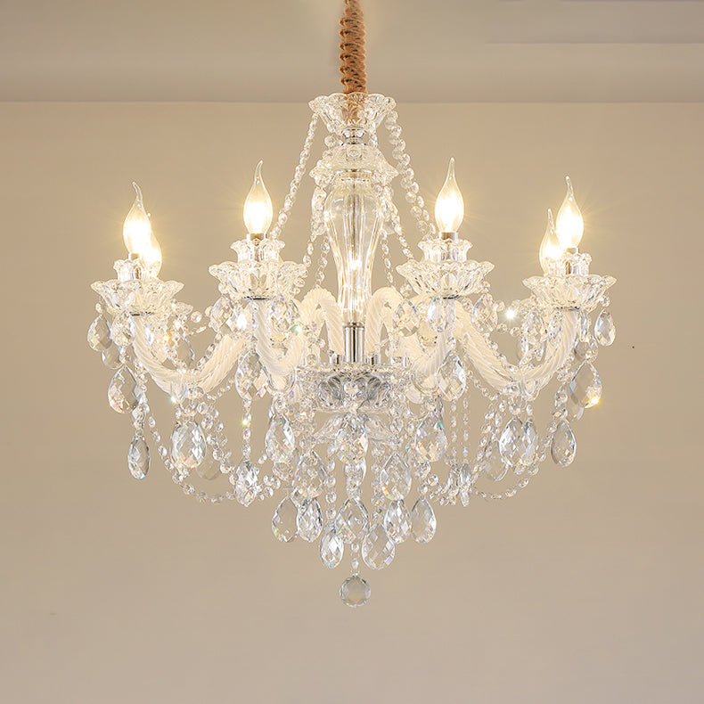 American Style Chandelier Crystal Multi Light Hanging Light for Bedroom