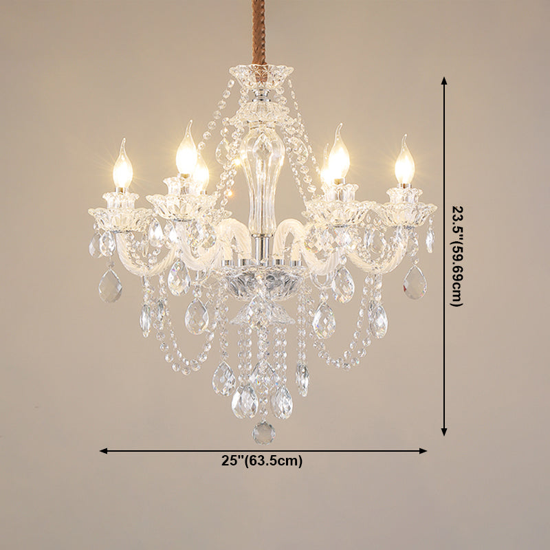 American Style Chandelier Crystal Multi Light Hanging Light for Bedroom