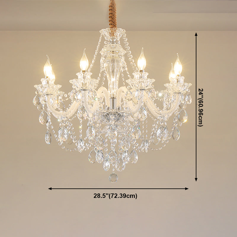 American Style Chandelier Crystal Multi Light Hanging Light for Bedroom