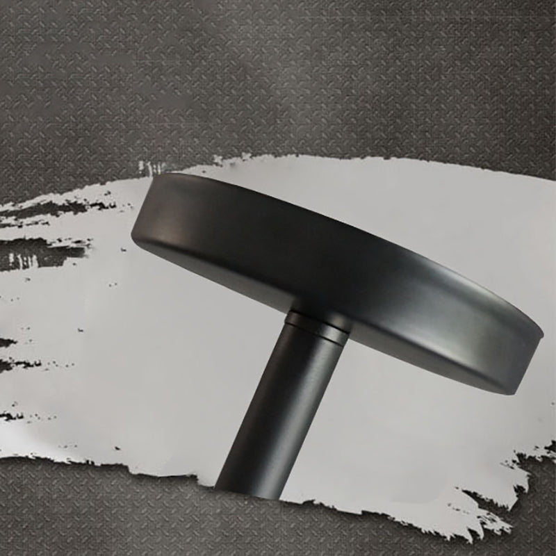 Hand-Blown Glass Bowl Chandelier Antiqued Restaurant Suspension Lamp in Black