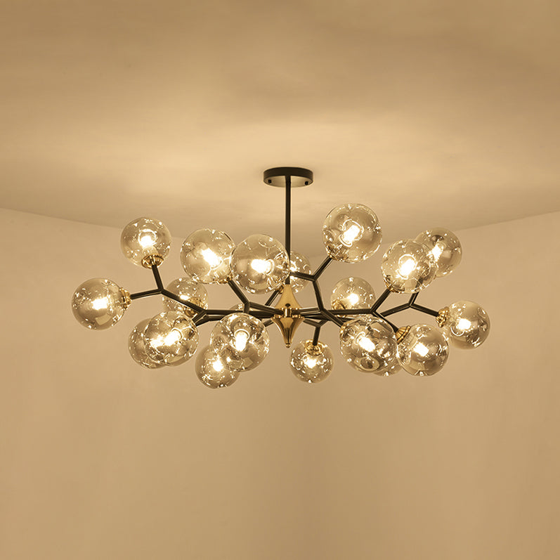 Modern Metal Chandelier Light Fixtures Multi-Head Suspension Pendant Lights for Restaurant