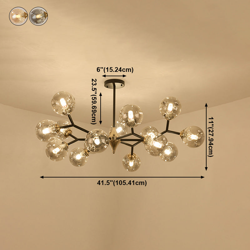 Modern Metal Chandelier Light Fixtures Multi-Head Suspension Pendant Lights for Restaurant