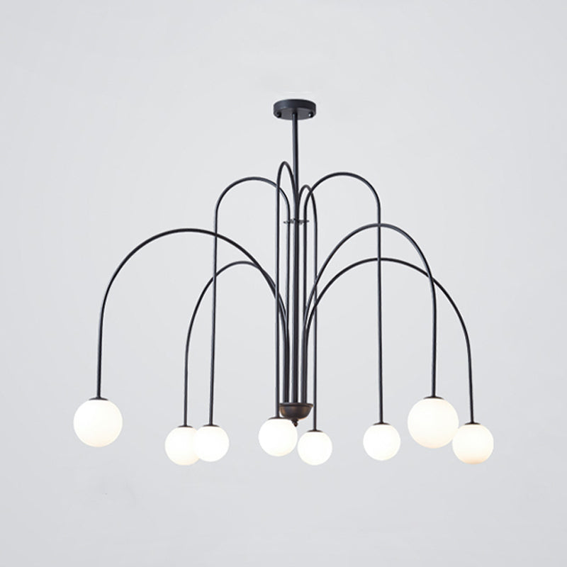 Modern Metal Chandelier Light Fixtures Multi-Head Suspension Pendant Lamps for Living Room
