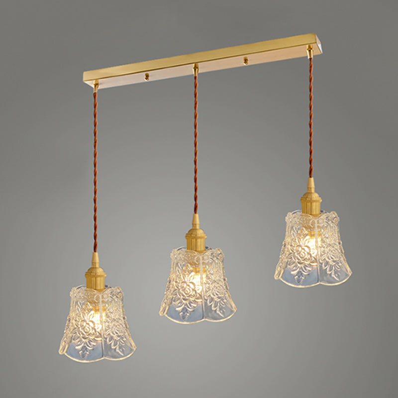 Pendante de style minimalisme moderne Shade en verre de verre pendante pour la barre de chevet