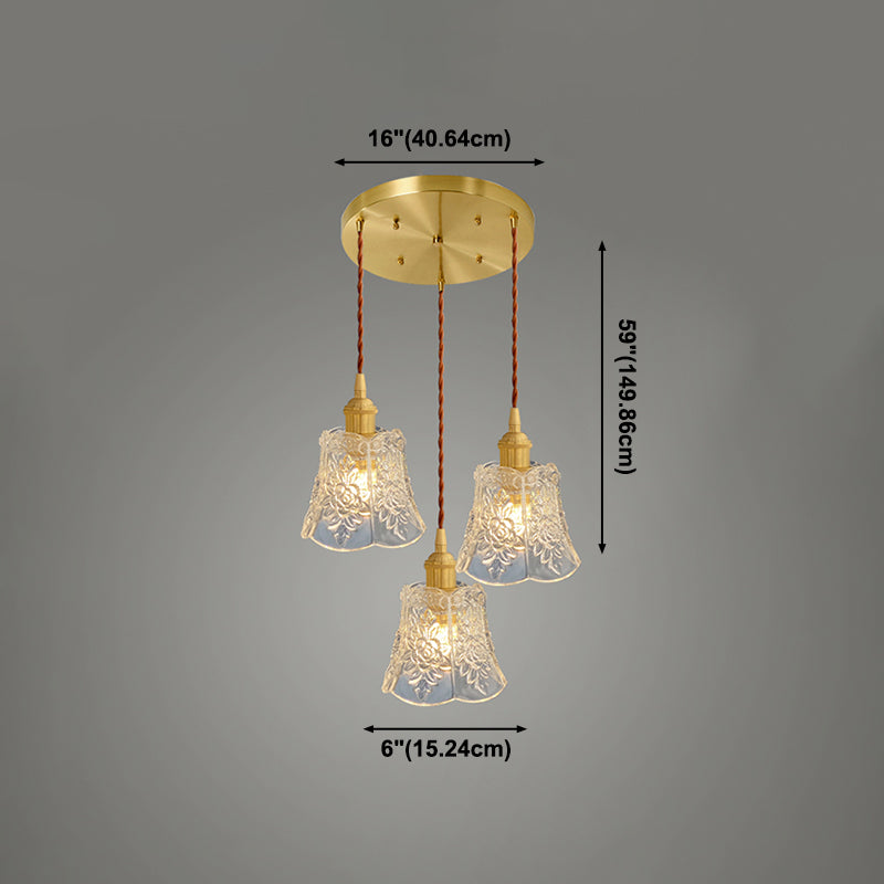 Pendante de style minimalisme moderne Shade en verre de verre pendante pour la barre de chevet