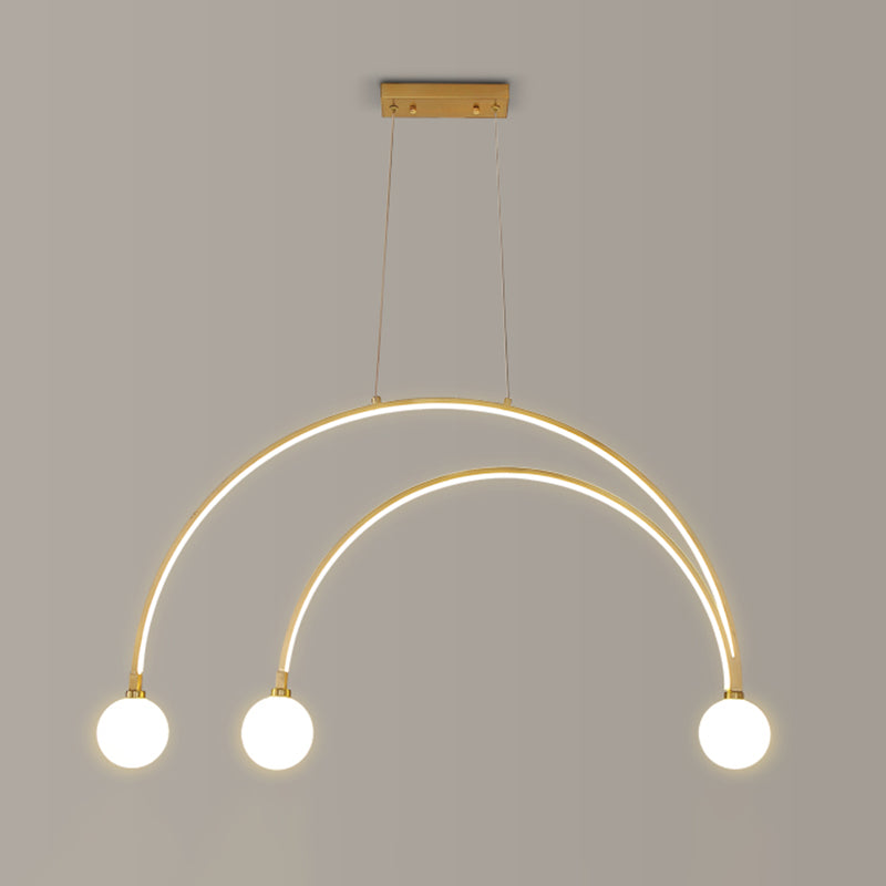 Modern Style Pendant Light LED Ball Shade Chandelier Light for Dining Room Kitchen