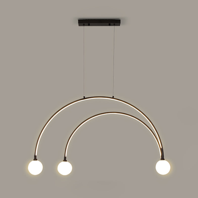 Modern Style Pendant Light LED Ball Shade Chandelier Light for Dining Room Kitchen