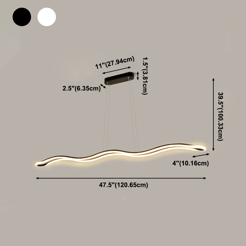 LED Island Light Dining Dining Room Kitchen Modern Simple Style Light