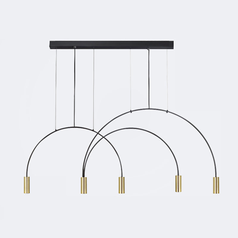 Modern Style Island Light Cylindrical Shade Chandelier Light for Dining Room