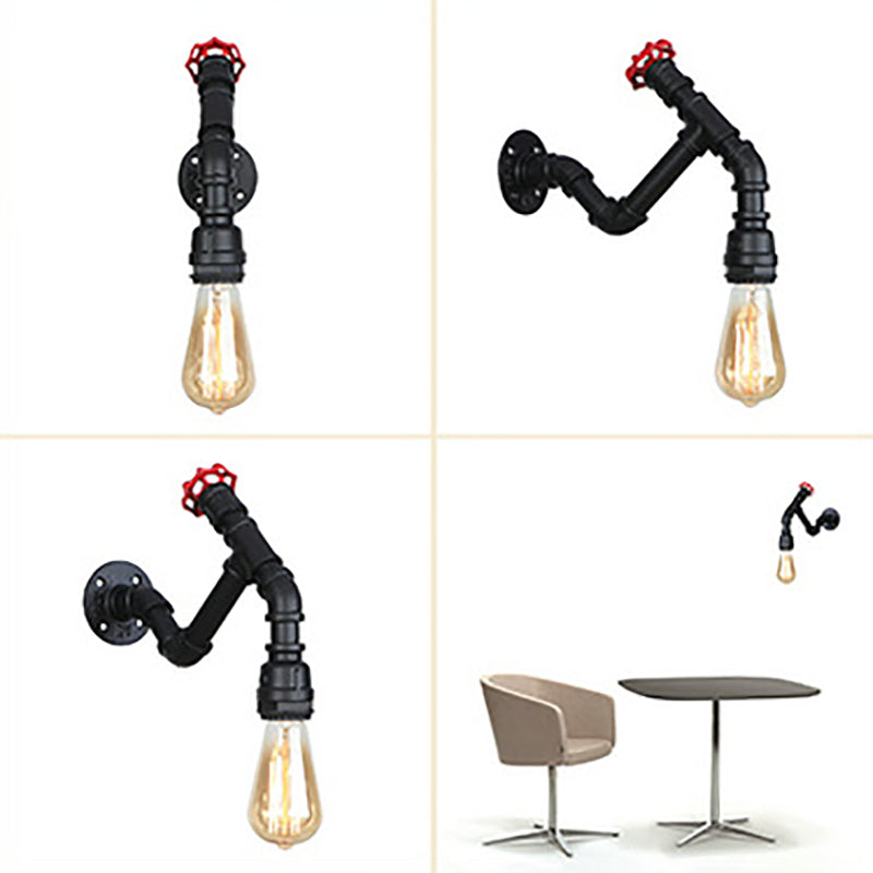 Acqua in metallo Acqua Wall Sconcetto illuminazione a parete in stile industriale lampada montata