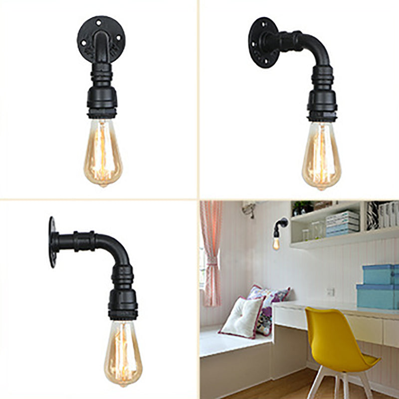 Acqua in metallo Acqua Wall Sconcetto illuminazione a parete in stile industriale lampada montata